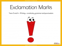 Exclamation Marks - Years 3 and 4